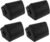 Herdio 5.25 Inches 600 Watts Passive Indoor Outdoor Speakers Wired Waterproof,Wall Mount Speakers with Loud Volume Suitable for Patio,Garden Home Theater,Black (2 Pairs)