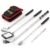 Telescoping Magnetic Pickup Tool Set, Inspection Mirror Telescoping, LED Flashlight, Cool Gadgets for Men, Stocking Stuffers, Gifts for Dad, Husband, Kids, Boyfriend, Magnet Stick (Red)