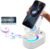 AKLLCCR Wireless Induction Audio Bluetooth Speaker 5in1 Phone Holder Emergency Rechargeable (3000mAh) with Colorful Ambient Light 300° Foldable for Tablet iPhone Android, Gifts for Men Women (White)