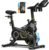 YPOO Exercise Bike, Adjustable Magnetic Resistance Stationary Bikes for Home Cardio with Exclusive App, Indoor Bike with 330lbs Weight Capacity Comfortable Seat, Tablet Mount and Fitness Courses