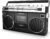 Ion Audio 1980S-Style Portable Bluetooth Boombox AM/FM Radio Cassette Player Recorder, VU Meters, USB Recording, Dual Full-Range High Bass Speakers (Black)