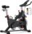 Merach Exercise Bike for Home Gym, Low Noise Stationary Bike with Brake Pad, Indoor Workout Bike with Self-Developed App, Tablet Mount and Fitness Courses for Weight Loss, 300 Lb Weight Capacity