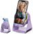 Wireless Induction Speaker, 4 in1 Phone Stand Bluetooth Speaker Amplifier with Colorful Ambient Light 360° Rotation Holder for Tablet iPhone Android,Portable Gifts for Adults Teens (Purple)