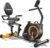 Recumbent Exercise Bike for Home Use, Quiet Recumbent Stationary Bikes for Adults & Seniors, 16-Level Resistance, Adjustable Seat, Supports 400LB, Pulse Sensors & LCD Display