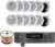 Vaiyer Home Audio System Kit, 6-Channel 6000 Watts Bluetooth Amplifier with 5.25″ 12 QTY of 175 W Each in-Wall in-Ceiling Speakers & 16 AWG 500 ft. Speaker Wire – Perfect for Home, Office, Restaurants