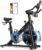 Merach Magnetic Exercise Bike, Low Noise Stationary Bike for Home with Comfortable Seat Cushion, Spinning Bike with 330 lb Weight Capacity, Exclusive App, Tablet Mount and Fitness Courses