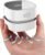 TRZLIFE USB Rechargeable Mini Desk Crumb Vacuum, Portable Cordless Desktop Cleaner for Keyboard, Desktop, Countertop, Drawer, Ideal Office Accessory Ideal Gift, White