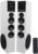Rockville TM150W Powered Home Theater Tower Speaker System, White, 1000W, 10″ Subwoofers, Bluetooth, USB/SD Playback, FM Radio, Remote Control, Karaoke Ready, Perfect for Home Entertainment