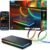 Govee HDMI 2.1 Sync Box 2, AI Sync Box with TV Backlight, Supports 8K@60Hz, 4K@144Hz, VRR and ALLM, Works with SmartThings, Matter and Alexa, RGBIC LED Light Strip for 55-65 inch TVs, 75 LEDs/m