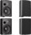Herdio 6.5 Inches Outdoor Speakers Wired Waterproof Passive,Wall Mount Speakers with 800 Watts Powerful Bass for Home Patio Garden Covered Deck,All-Weather Durability,Black(2 Pairs)