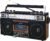 Supersonic SC-3201BT 4 Band Radio & Cassette Player Boombox, Bluetooth Speaker, AM/FM/SW Radio with MP3 Playback, USB & SD Card, 3 Band EQ and Earphone Jack