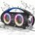 Gemini Portable Bluetooth Boombox Speaker with Deep Bass, LED Party Lights, FM Radio, USB, Mic Input & 7-Hour Battery – Rechargeable Wireless Speaker for Travel, Gym, or Home Use (GGO-230L)