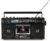 QFX J-220BT Boombox MP3 Conversion from Radio to Cassette with 4-Band (AM, FM, SW1, SW2) Radio with Bluetooth, Rechargeable Battery, Dual 3” Speakers, Built-in Microphone, Recorder, 3-Band Equalizer