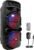Pyle Portable Bluetooth PA Speaker System – 600W Rechargeable Outdoor Bluetooth Speaker Portable PA System w/ Dual 8” Subwoofer 1” Tweeter, Microphone In, Party Lights, USB, Radio, Remote – PPHP2835B