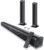 Sound Bar, 80W SoundBar for Smart TV, 2026 Bluetooth 5.3 Soundbar, Home Theater Surround Sound, 2 in 1 Detachable Home Speaker Bass, ARC/Optical/AUX/Connections, for TV/PC/Projectors