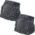 uuffoo 2-Pack Solar Powered Rock Speakers Outdoor Water-Resistant IP44 Rock Speaker with Lights RGB Colors and USB Charging for Patio Pool Party Yard Garden Outside